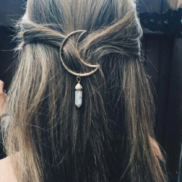 Beautiful Boho Crescent Moon Hair Clip-Your Soul Place